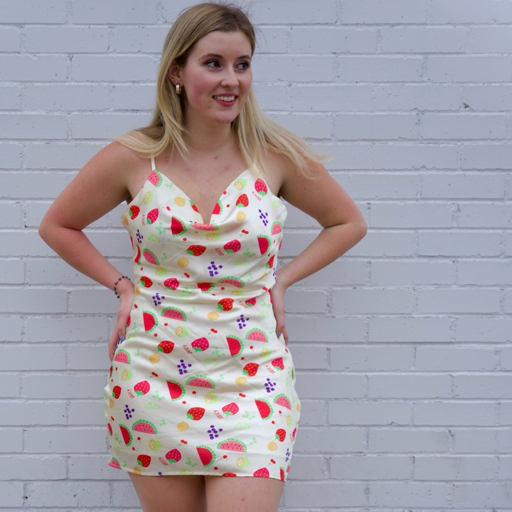 Peppermayo Panama Cowl Neck Mini Dress
